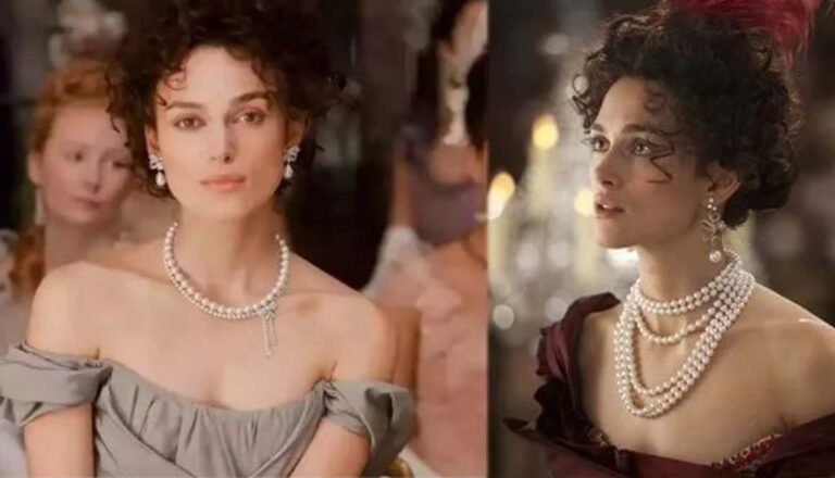 Anna Karenina trägt Perlenschmuck